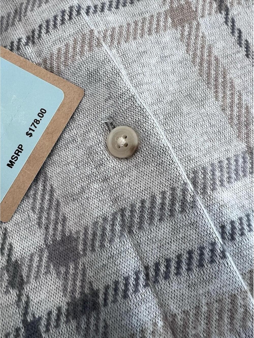$178 Faherty Legend Sweater Shirt Size M Sandy Trails Plaid Top Button Down - Picture 6 of 9